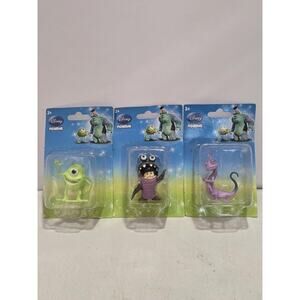 Lot of 3 - Disney Pixar Monsters Inc Mini Figures Boo, Mike, Randal #L48l